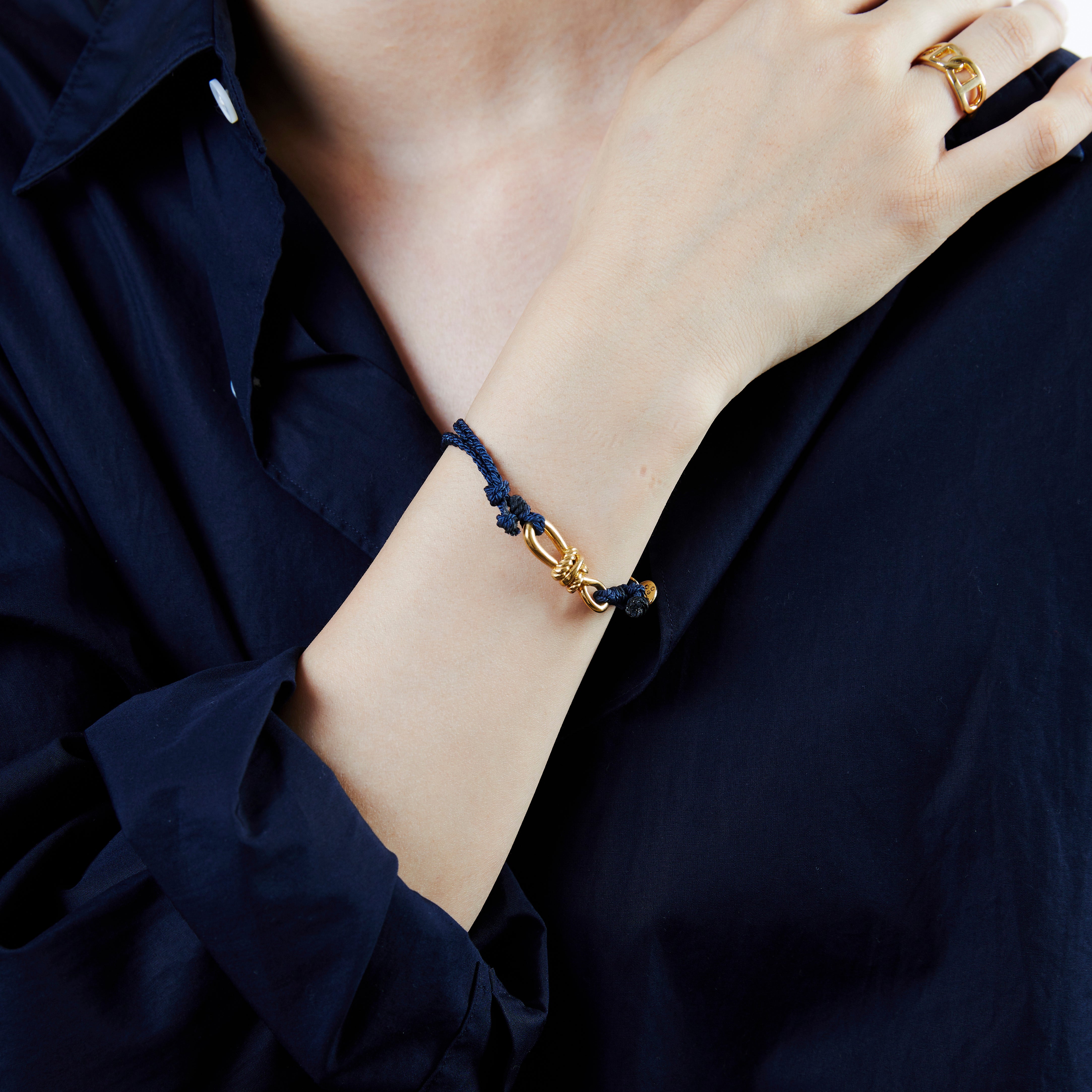 Twisted Rope Link Silk Code Bracelet – XOLO JEWELRY