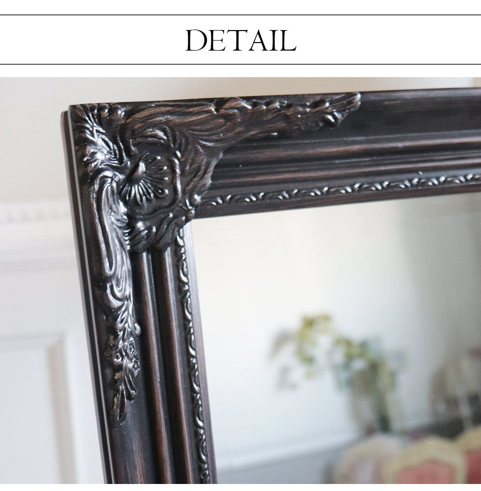 iΦ イタリア製 アンティーク調 姿見 鏡 スタンドミラー ウォールミラー