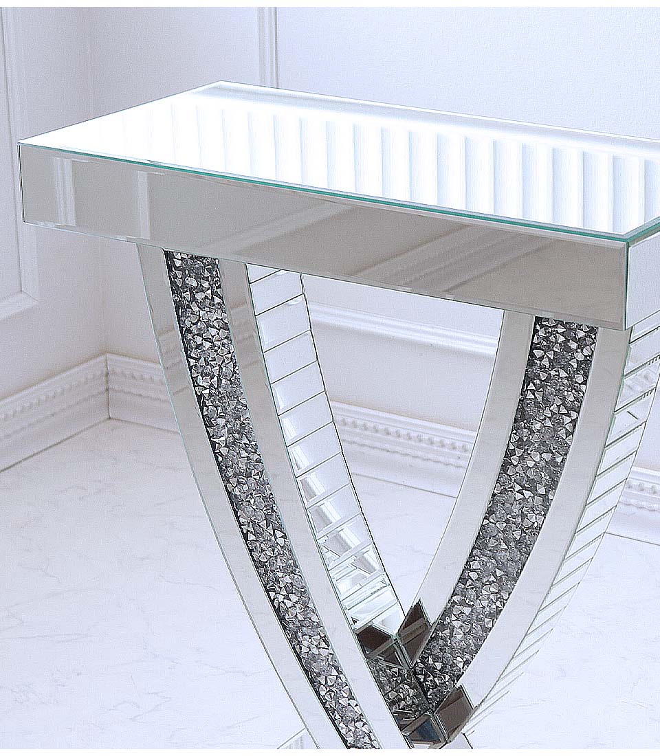 キラキラ ミラーコーンソール｜Y-KAGU(輸入家具屋さん.com)