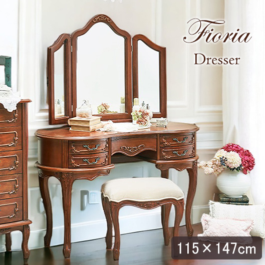 アンティーク調 ドレッサー（本体のみ）｜Y-KAGU(輸入家具屋さん.com)