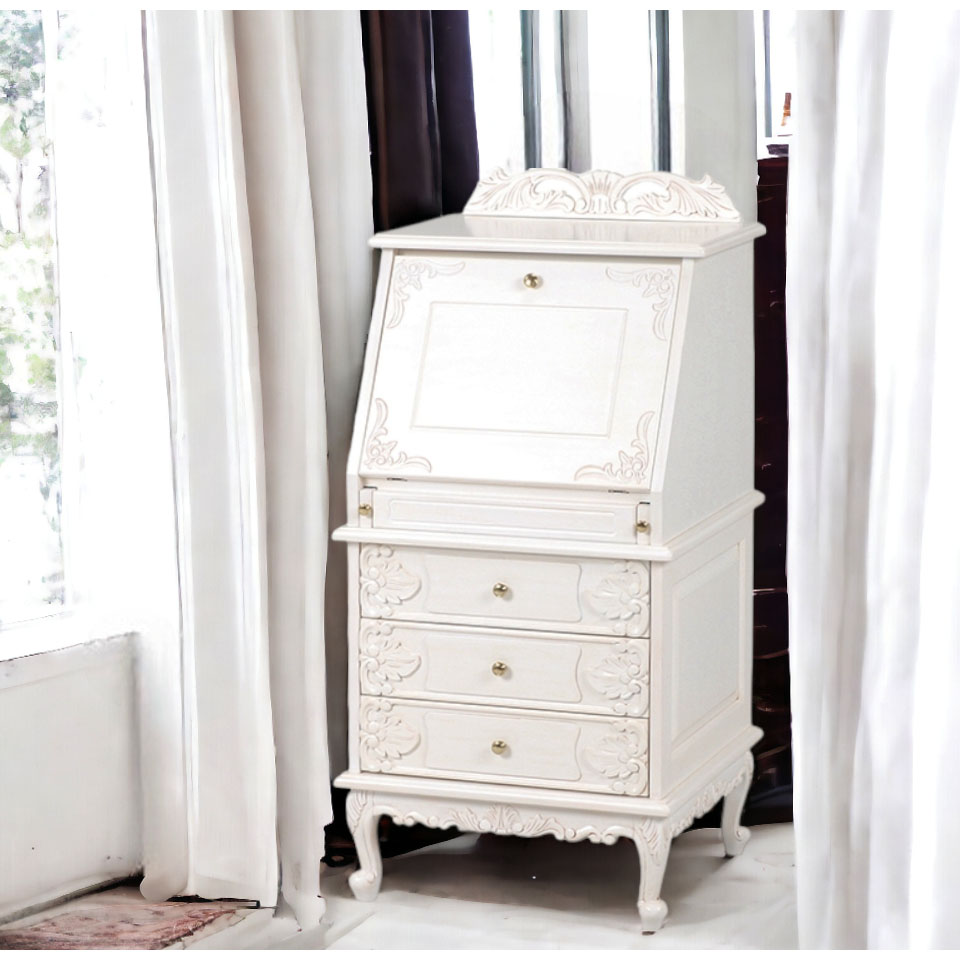 姫系家具 ヴィオレッタ・ライティングデスク（ライティングビューロー