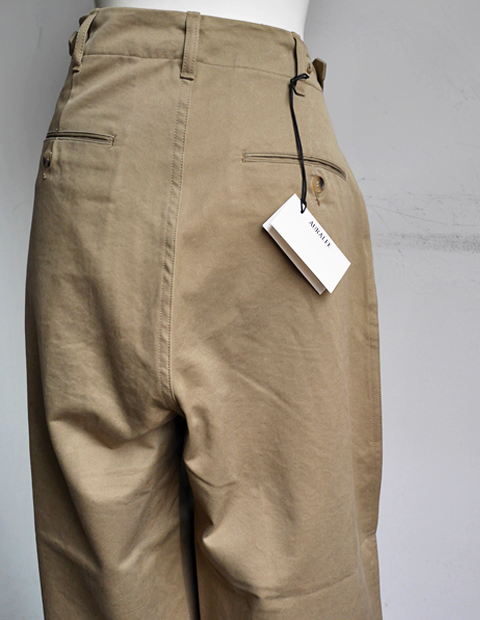 AURALEE Washed Finx Chino Wide Pants | 大阪心斎橋のメンズ洋服の