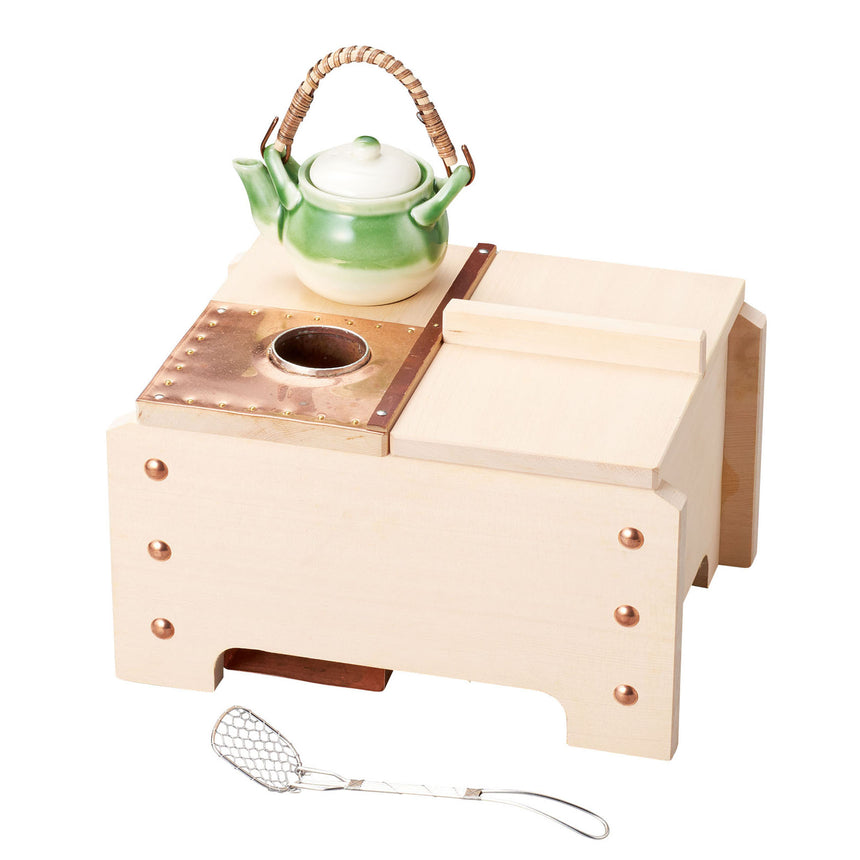 檜 角型湯豆腐セット(1人用) ＜木炭専用＞ – YOUBI.shop【用美公式