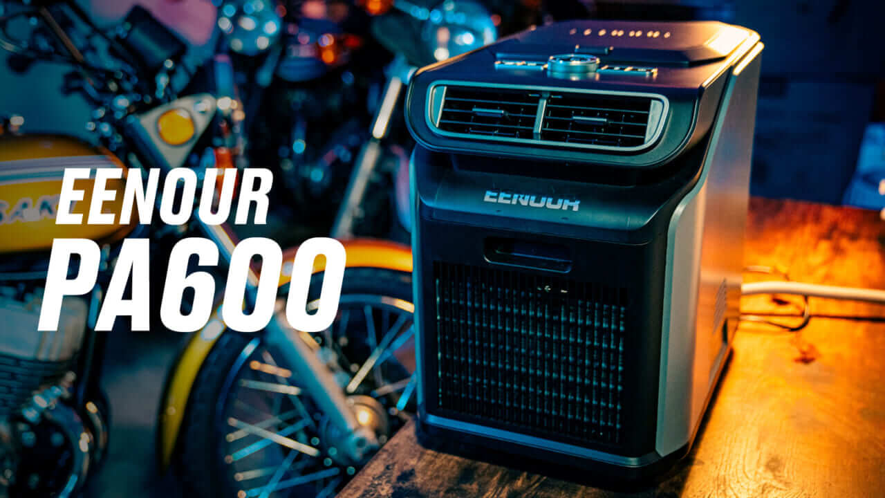 持ち運び可能なスポットエアコンを導入したら賃貸ガレージでのバイク