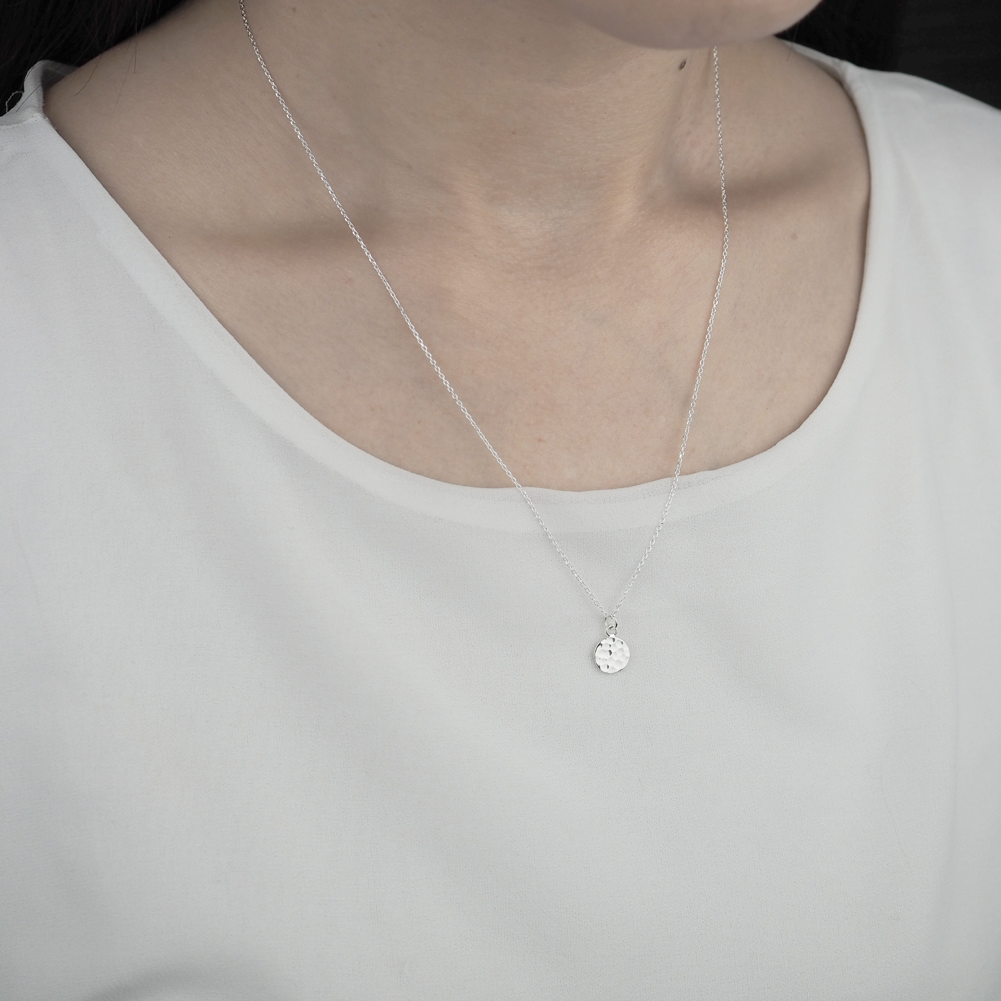 Silver Necklace -Tsuchime- シルバー ネックレス – yuzen-official