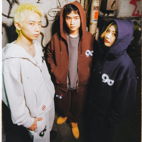 9090 Logo Zip Hoodie – YZ