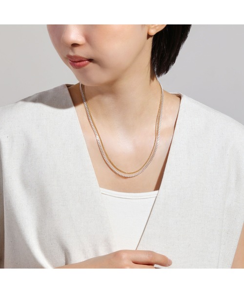 LAH ネックレス シルバー925 ロングネックレス レディース メンズ