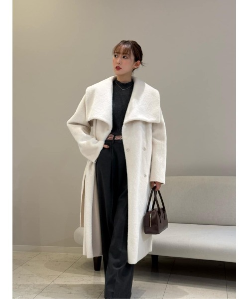 Her lip to ノーカラーコート コート Grace Wrap Coat レディース