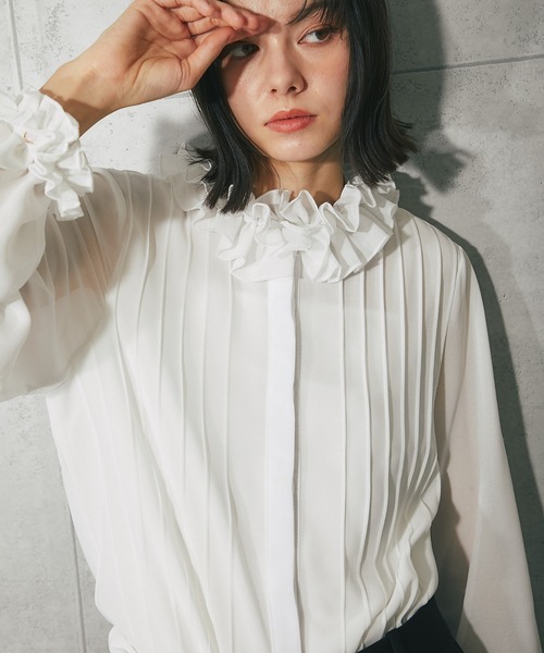 SMILE ORCHID（スマイルオーキッド） ブラウス シャツ フリルブラウス