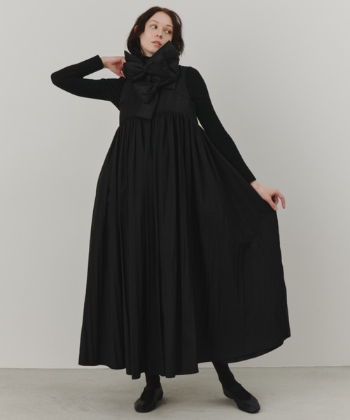 PERNA（ペルナ） ワンピース ピンタックギャザーワンピース : ZOZOTOWN