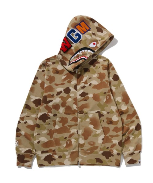 A BATHING APE（アベイシングエイプ） パーカー GRADATION CAMO SHARK