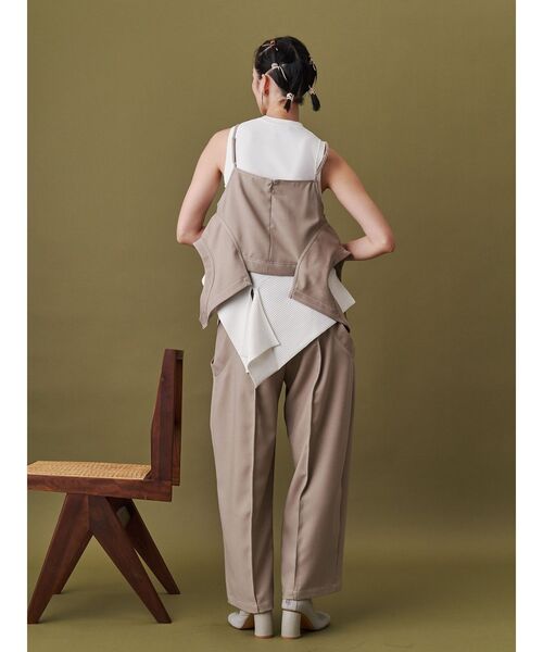 UN3D.（アンスリード） タンクトップ ノースリーブ IRREGULAR PARTS KT