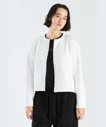 agnes b.（アニエスベー） カーディガン コットン メルトン 長袖