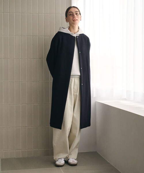 BEAUTY＆YOUTH UNITED ARROWS コート アウター 毛ナイロン ノーカラー