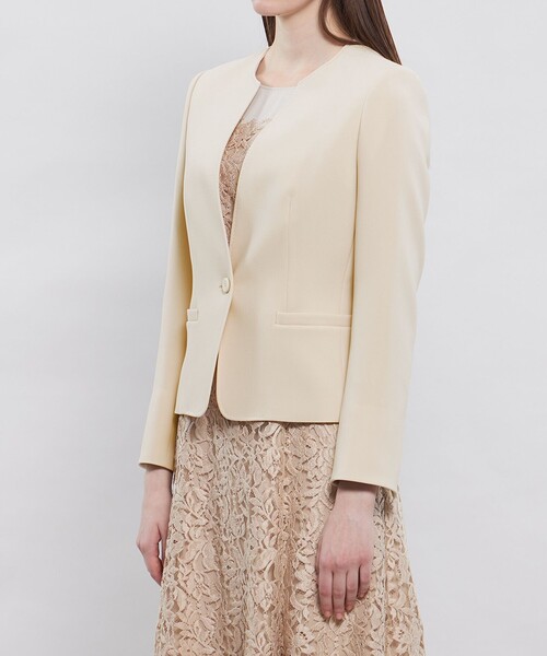 EPOCA（エポカ） ジャケット ノーカラージャケット コンパクトダブル