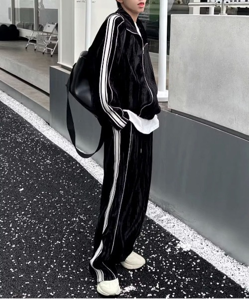 link lot セットアップ 「2点セット」ベロア ライントラック