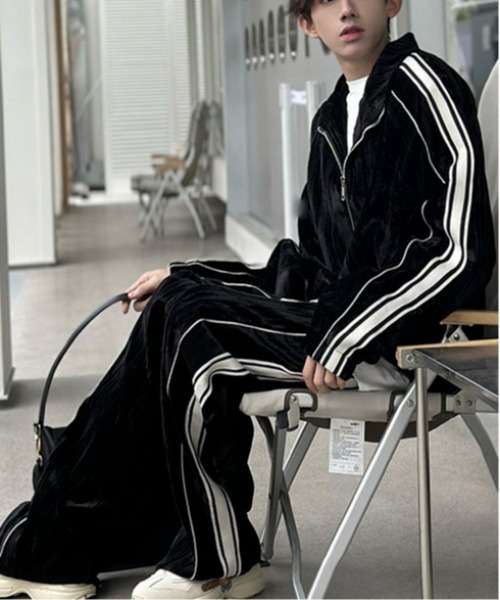 link lot セットアップ 「2点セット」ベロア ライントラック