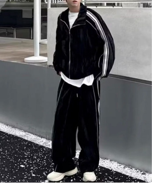 link lot セットアップ 「2点セット」ベロア ライントラック