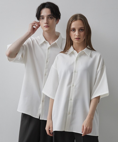 CLEL】ロイヤルオックスフォード レギュラーカラーシャツ ホワイト M