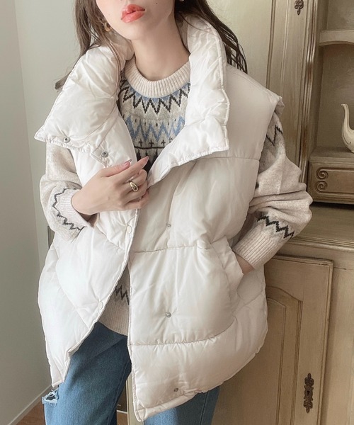 moment+ ダウンベスト ベスト 「累計販売枚数1万枚突破！」オーバー