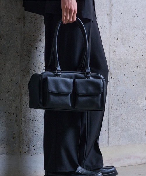 THE SHOP TK ボストンバッグ ダブルフラップミニボストン ユニセックス