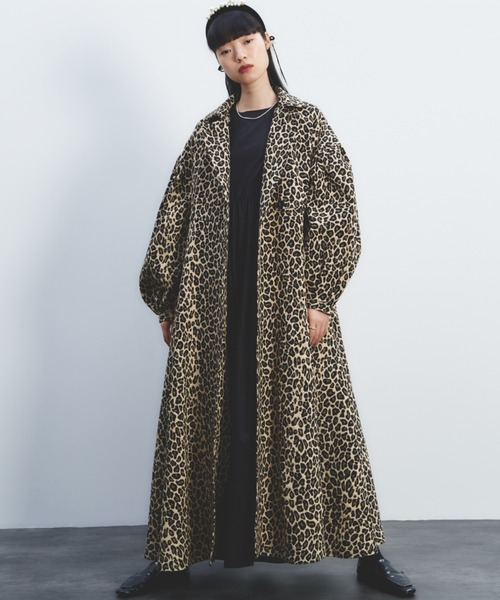 PERNA（ペルナ） コート アウター レオパードジャガードコート
