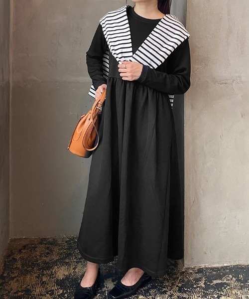 ワンピース ロングワンピース 長袖 フレアワンピース : ZOZOTOWN Yahoo