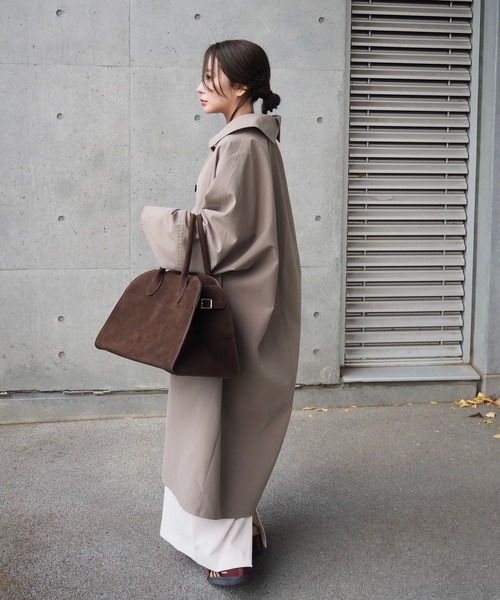 ボストンバッグ suede like boston bag /スウェード調2WAYボストン