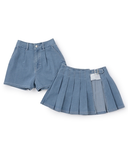 mezzo piano Junior（メゾピアノ ジュニア） パンツ ラッププリーツ