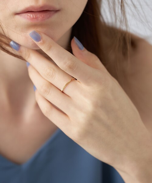 ete（エテ） 指輪 リング 「クレール」K18YG エレガンスカット リング