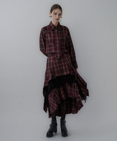 HARE（ハレ） スカート タータンチェックティアードスカート(HARE