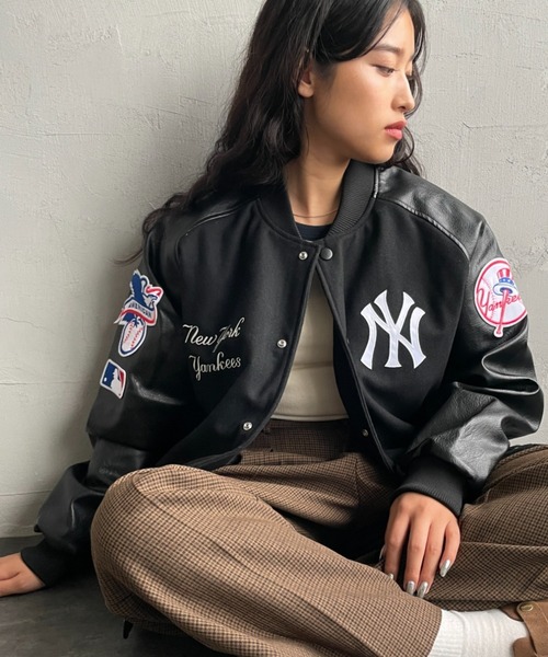 MLB スタジャン 「FANATICS/ファナティクス」 別注 MLBロゴワッペン