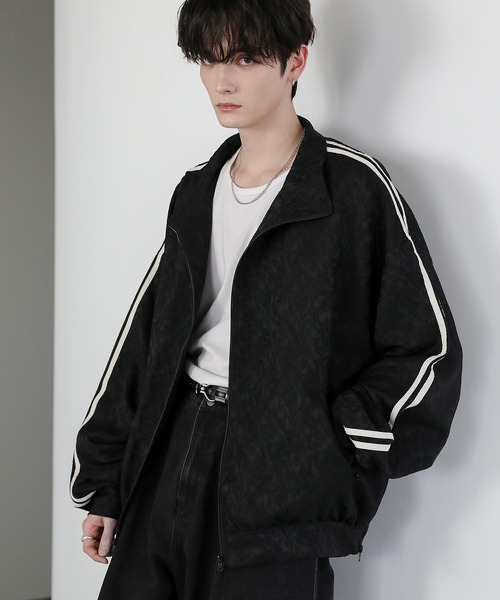 ASTRONOMY コート ジャケット 総柄ジャガードトラックジャケット