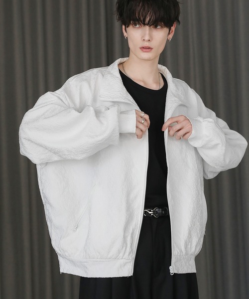 ASTRONOMY コート ジャケット 総柄ジャガードトラックジャケット