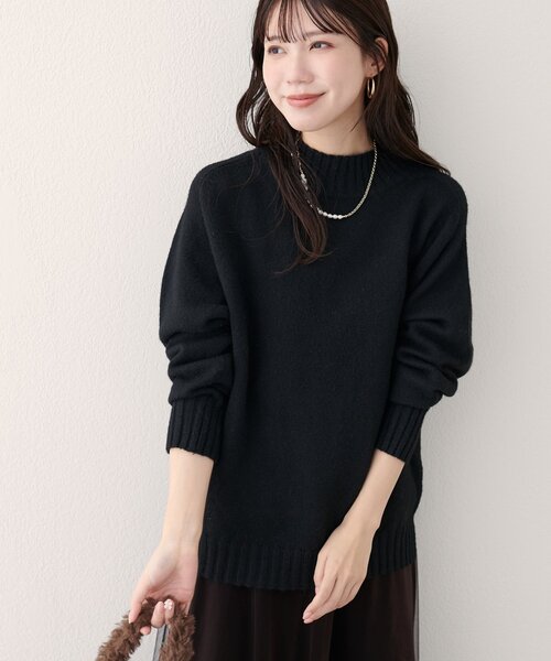 natural couture ニット セーター ウール＆リサイクルポリブレンド