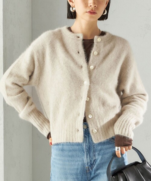 SHIPS（シップス） カーディガン 「手洗い可能」フォックス クルー