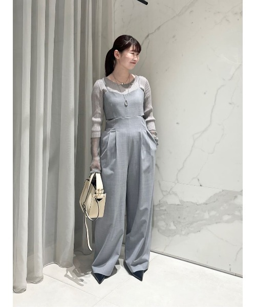 allureville（アルアバイル） サロペット オーバーオール ストレッチ