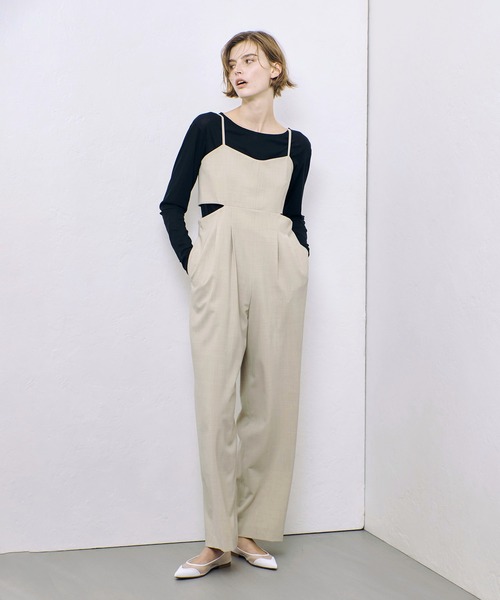 allureville（アルアバイル） サロペット オーバーオール ストレッチ