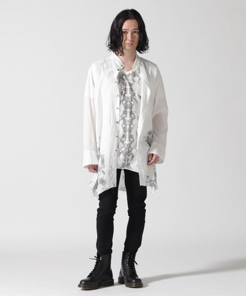 KMRii（ケムリ） シャツ KMRii/ケムリ/別注Stand Collar Layer Shirt