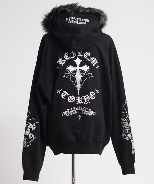 REFLEM（レフレム） パーカー 「REFLEM/レフレム」ファー付きクロス