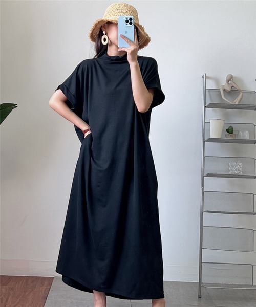 MAISON DE THERESE（メゾン ド テレーズ） ワンピース 半袖ハイネック