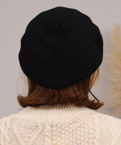 DAY CLOSET 帽子 ハット レディース フェルト風メルトン生地のふっくら