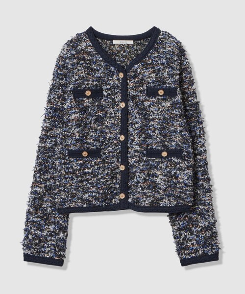 ANAYI（アナイ） カーディガン メランジュツイード カーディガン