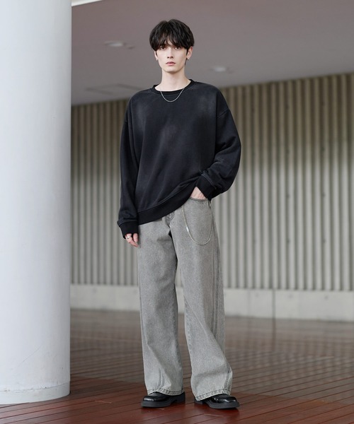 ASTRONOMY トレーナー スウェット ピグメント加工ヘビーウェイトクルー