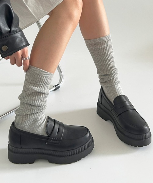 Shoes in Closet（シュークロ） ローファー 軽量厚底 2段ソール