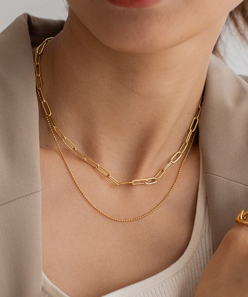 VitaFelice（ヴィータフェリーチェ） ネックレス 2連チェーン