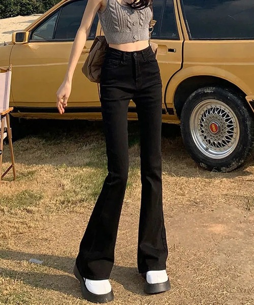 ジーンズ デニム デニムパンツ スタイルアップ ストレッチ ブーツ