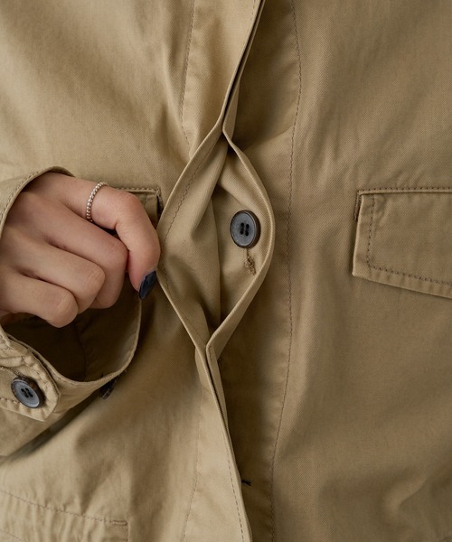 pual ce cin ミリタリージャケット モッズコート ノーカラー