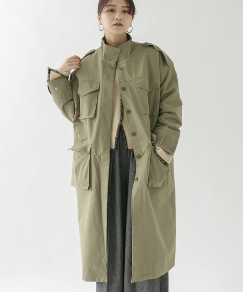 KBF（ケービーエフ） ミリタリージャケット モッズコート ドロスト