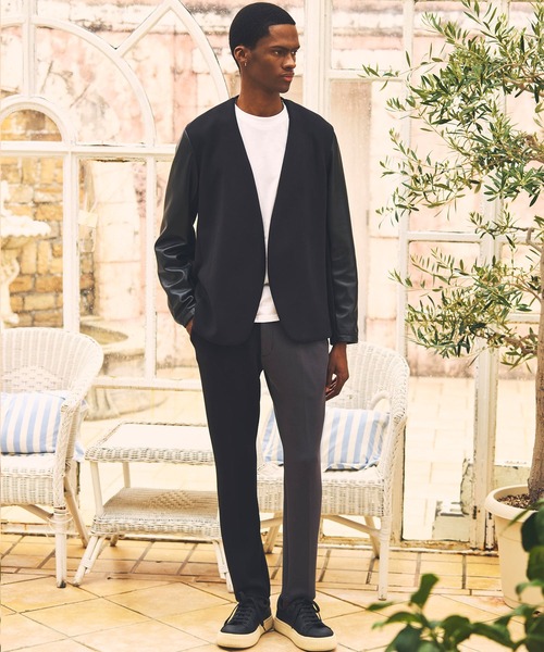 1PIU1UGUALE3 RELAX ジャケット ノーカラージャケット メンズ